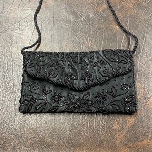 Black Beaded Purse